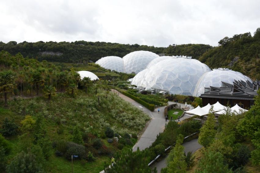 view of Eden Project domes