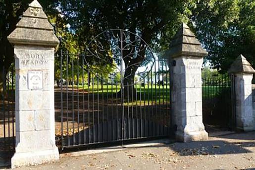 Bury Meadow Park gates