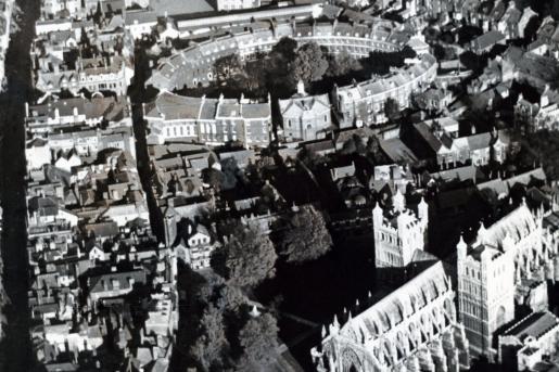 pre-war aerial view
