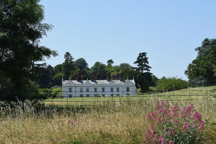 Peamore House across park