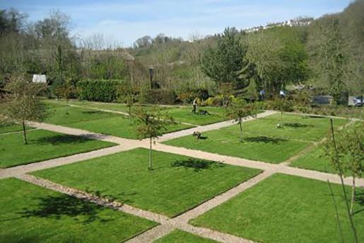 The Drum Inn garden, designed by Sir Edwin Lutyens