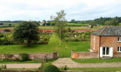 walled kitchen garden at Cadhay