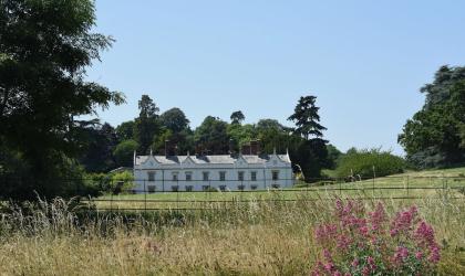 Peamore House across park