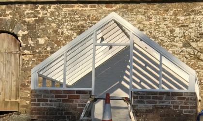 Restored glasshouse FFCC Nethercott House